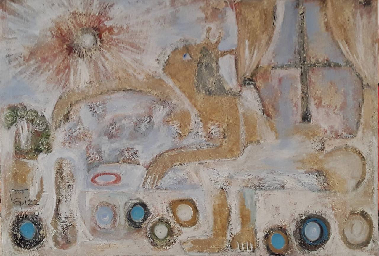Die Sonne im Schlafzimmer, Original 2022 by Epi