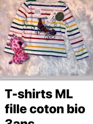 T-shirts Fille ML coton bio 3 ans