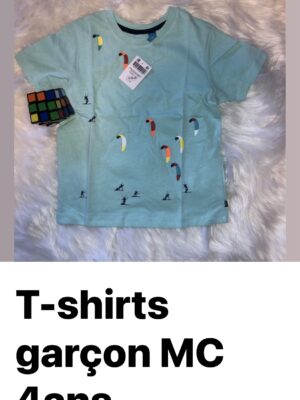T-shirts Garçon MC 4 ans