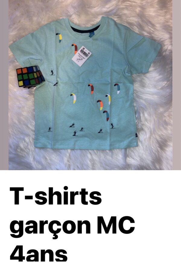 T-shirts Garçon MC 4 ans