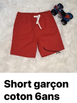 Short garçon coton 6 ans