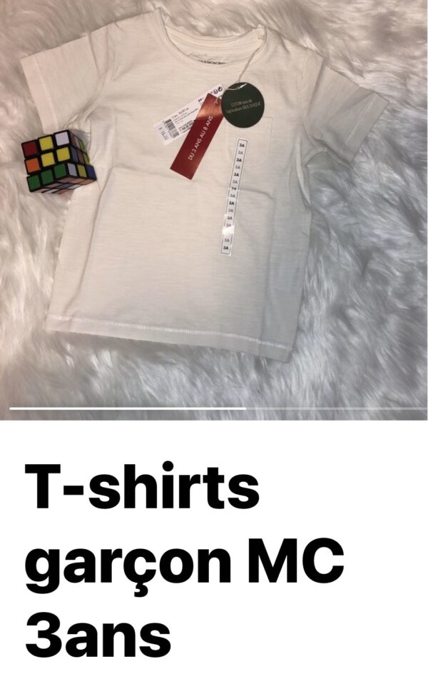 T-shirts Garçon MC 3 ans