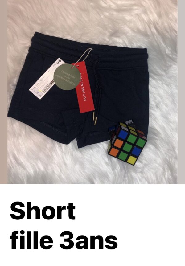Short Fille 3 ans