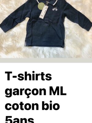 T-shirts Garçon ML coton bio 5 ans