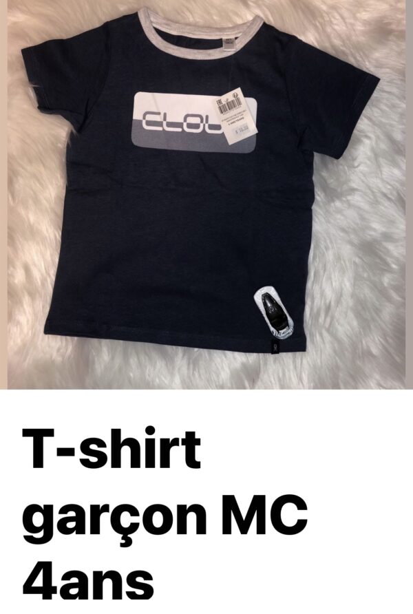 T-shirts Garçon MC 4 ans