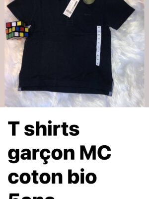 T-shirts Garçon MC coton bio 5 ans