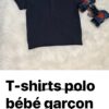 T-shirts Polo bébé Garçon coton bio 24 à 36 mois