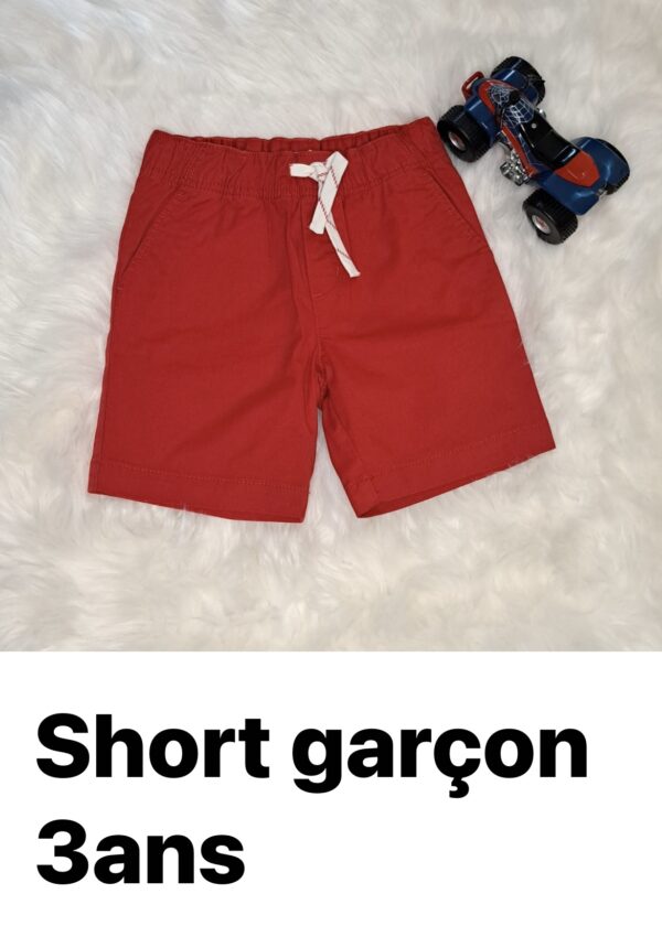 Short Garçon 3 ans