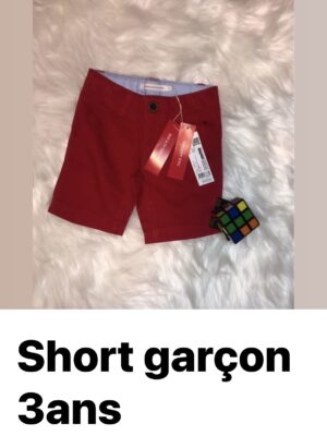 Short Garçon 3 ans