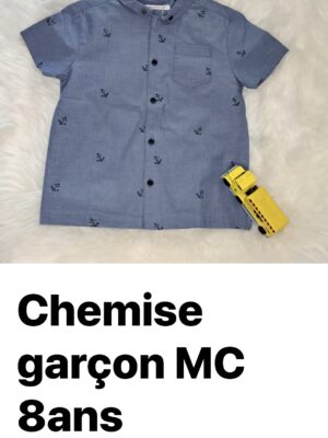 Chemise Garçon MC 8 ans