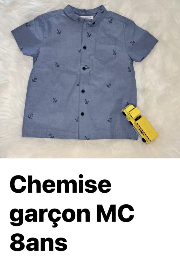 Chemise Garçon MC 8 ans