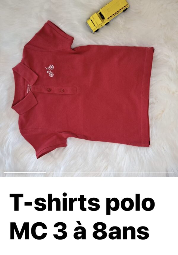 T-shirts polo MC 3 à 8 ans